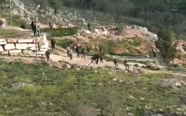 stones-and-trees-damaged-by-settlers-at-a-community-in-the-northern-west-bank